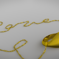 Diamond ring with chain