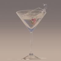 Martini (on) strawberry