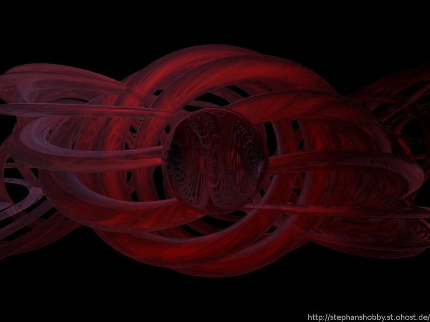 abstract Alien Red